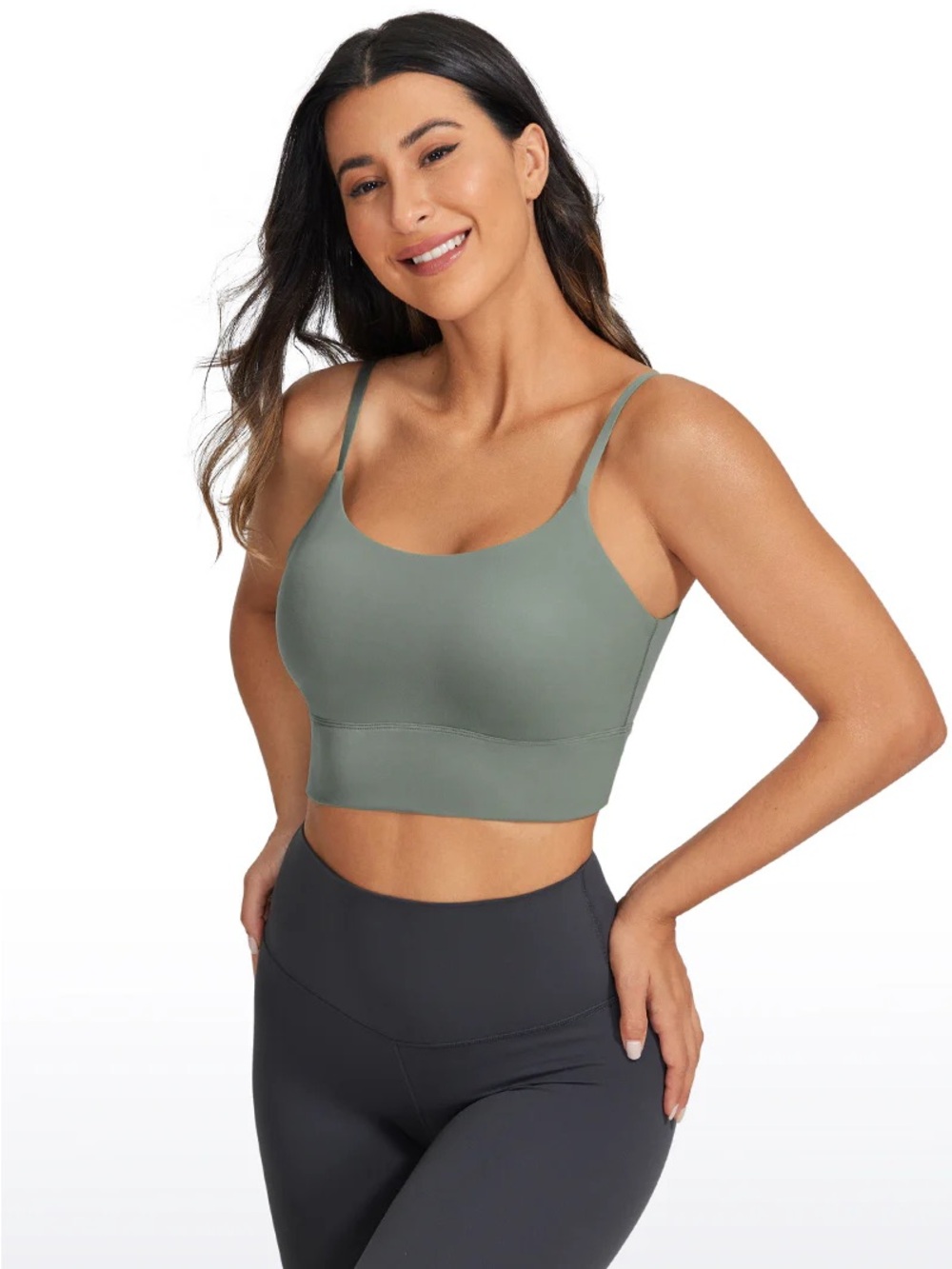Brushed Nakedfeel Longline Adjustable Bra